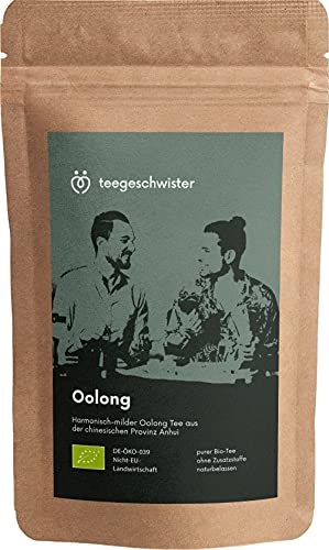 teegeschwister® | BIO Oolong Anhui | milder Oolong Tee aus losen halbfermentierten Teeblättern | 100g von teegeschwister