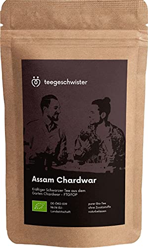 teegeschwister® | BIO Schwarzer Tee Assam FTGFOP | vollmundiger Schwarztee aus dem Garten Chardwar | 100g von teegeschwister