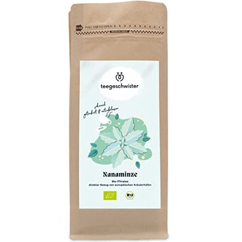 teegeschwister | BIO Nanaminze | Minztee aus fairem Direkhandel mit europäischen Kräuterhöfen | 180g von teegeschwister