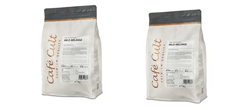 2 X NEU teemando® Kaffee Mild Mélange in 1 kg Tüte, ganze Bohne = 2 kg von teemando