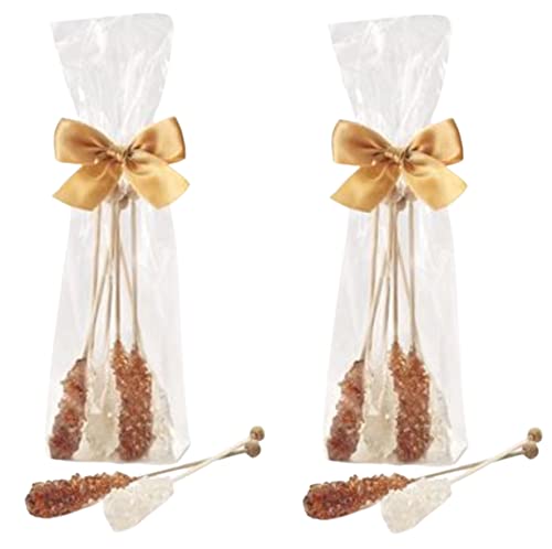 2 X teemando® Kandissticks, braun 6 St per Beutel Länge ca. 17 cm von Teemando