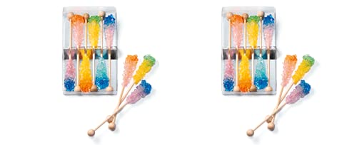 2 X teemando® Kandissticks "Duo", 2-farbig 6 Stück per Packung 11cm = wir liefern 2 Pckg. a 6 Stck. von teemando