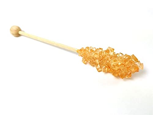 NEU teemando® Kandissticks, aromatisiert, Orange, Karton à 100 St, Länge ca. 11 cm von Teemando