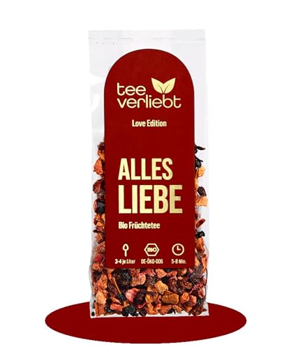 teeverliebt - Alles Liebe BIO Früchtetee 100g lose | Love Edition | leckere Bio Früchtetee-Mischung ideal als Geschenk und für Muttertag teeverliebt - Alles Liebe BIO Früchtetee 100g lose | Love Edition | leckere Bio Früchtetee-Mischung ideal als Geschenk und für Muttertag von teeverliebt