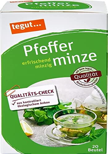 tegut… Pfefferminztee, 20 Beutel, 40 g tegut… Pfefferminztee, 20 Beutel, 40 g von tegut…