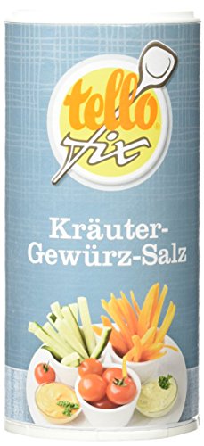 tellofix Kräuter-Gewürz-Salz, 1er Pack (1 x 175 g Packung) von tellofix
