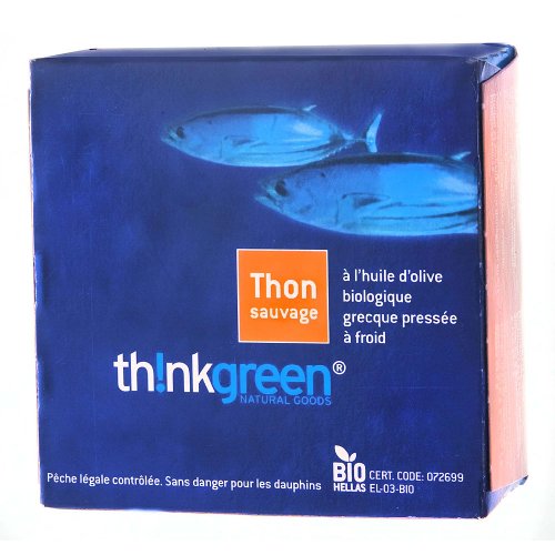 thinkgreen Bio Thunfisch in griechischem Olivenöl (1 x 160 gr) von thinkgreen