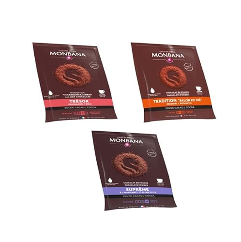 MONBANA Probierset - 3 x Trinkschokolade Sachets von thokika