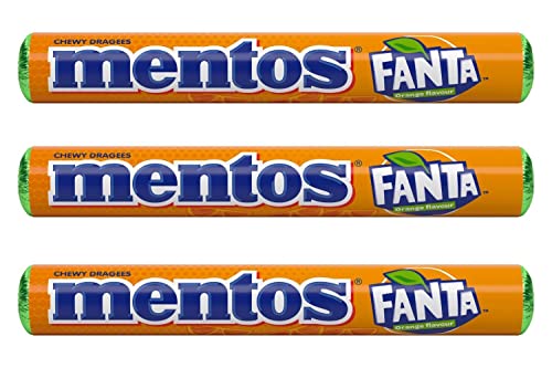 Mentos Fanta Orange Chewy Sweet Rolls, 38 g Mentos Fanta Orange Chewy Sweet Rolls, 38 g von three strawberry ltd