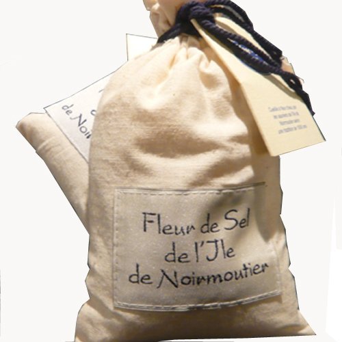 Fleur de Sel vom Atlantik, von der Insel Noirmoutier, 250g, Edelsalz: Der weiße Kaviar vom Atlantik im dekorativen Stoffsäckchen Fleur de Sel vom Atlantik, von der Insel Noirmoutier, 250g, Edelsalz: Der weiße Kaviar vom Atlantik im dekorativen Stoffsäckchen von toauo