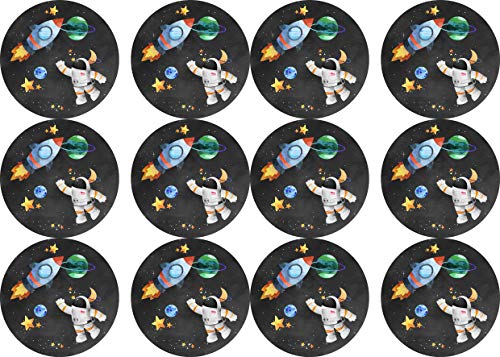 Essbare Muffinaufleger Astronaut // Muffindekoration Weltall Rakete Planeten // 12 Stück Essbare Muffinaufleger Astronaut // Muffindekoration Weltall Rakete Planeten // 12 Stück von tolle-tortenaufleger
