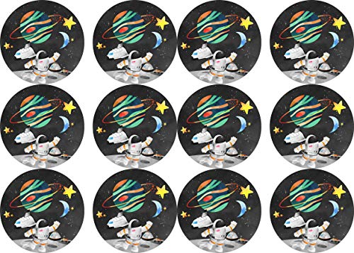 Essbare Muffinaufleger Astronaut im Weltraum // Muffindekoration Weltall // 12 Stück Essbare Muffinaufleger Astronaut im Weltraum // Muffindekoration Weltall // 12 Stück von tolle-tortenaufleger