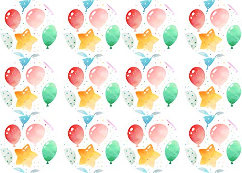Essbare Muffinaufleger Ballons // Muffindekoration Geburtstag von tolle-tortenaufleger