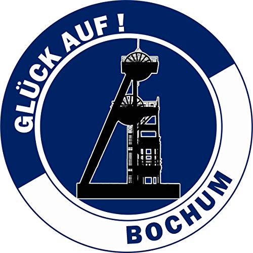 Essbarer Tortenaufleger Bochum "Glück auf!" // Kuchendekoration Ruhrpott, Zeche // 20cm (Oblatenpapier) von tolle-tortenaufleger