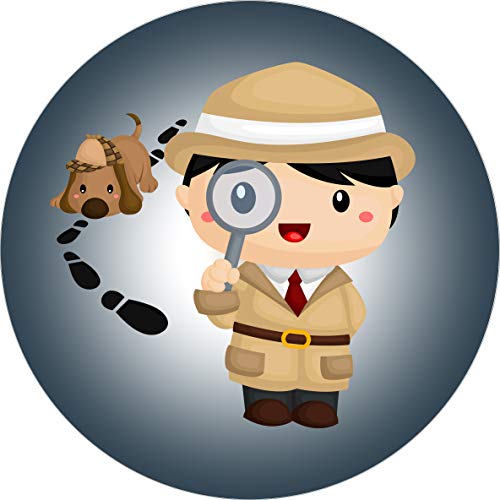 Essbarer Tortenaufleger Detektiv // Tortendekoration Detektiv Essbarer Tortenaufleger Detektiv // Tortendekoration Detektiv von tolle-tortenaufleger