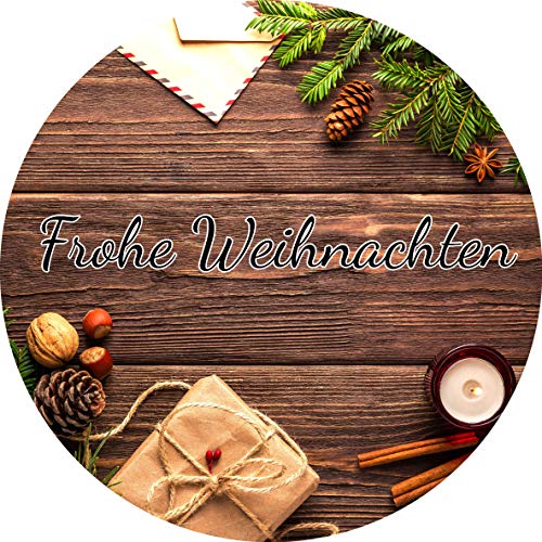 Essbarer Tortenaufleger Frohe Weihnachten // Kuchendekoration Weihnachten, Advent // 20cm (Oblatenpapier) von tolle-tortenaufleger