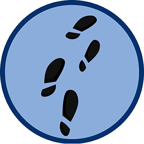 Essbarer Tortenaufleger Fußspuren // Kuchendekoration Detektiv Fußspur // 20cm (Oblatenpapier) von tolle-tortenaufleger