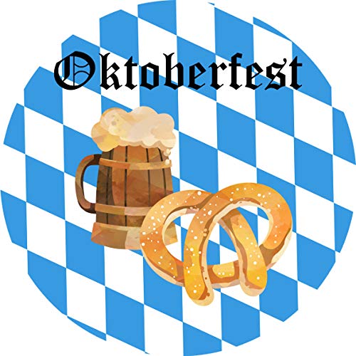 Essbarer Tortenaufleger Oktoberfest // Tortendekoration Brezen und Bier // Wiesn (Zuckerpapier) von tolle-tortenaufleger