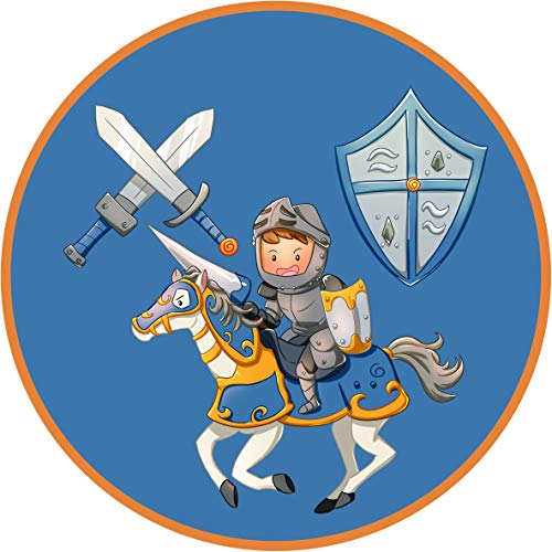 Essbarer Tortenaufleger Ritter mit Schwert und Schild // Tortendekoration von tolle-tortenaufleger