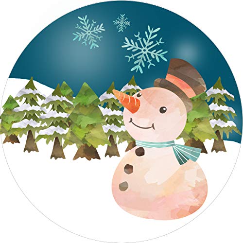 Essbarer Tortenaufleger Schneemann im Winter // Kuchendekoration Weihnachten Winter (Oblatenpapier) von tolle-tortenaufleger