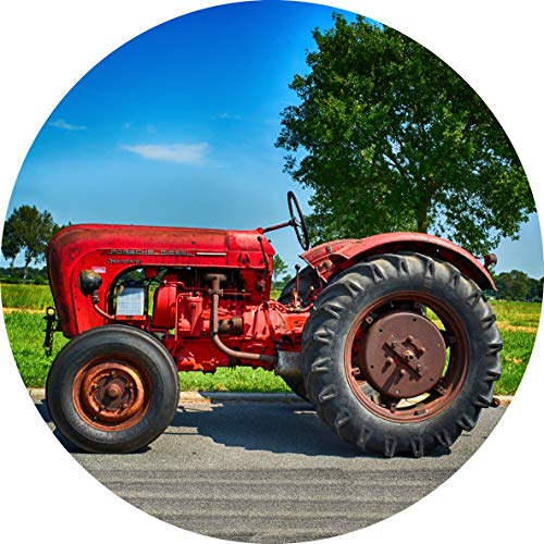 Tortenaufleger Traktor, Trecker // Kuchendekoration Bauernhof, Oldtimer // 20cm (Zuckerpapier) von tolle-tortenaufleger
