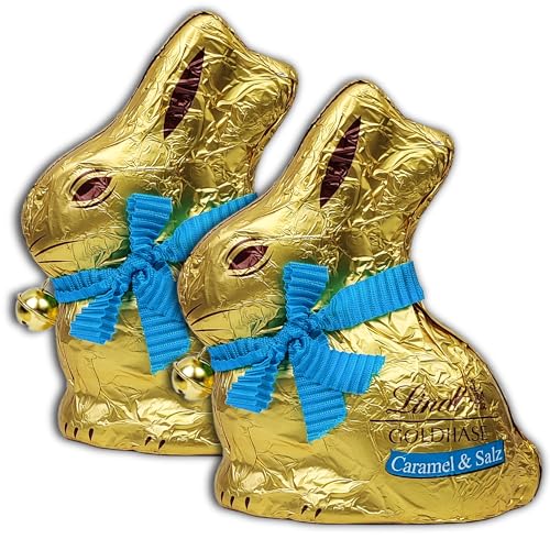 2 er Pack Lindt Osterhase Hasen Goldhase Caramel & Salz 2 x 100g 2 er Pack Lindt Osterhase Hasen Goldhase Caramel & Salz 2 x 100g von topDeal