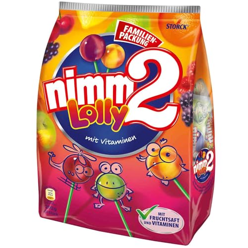 2 er Pack NIMM2 Lolly 2 x 120 g Beutel mit je 12 Lollys von topDeal