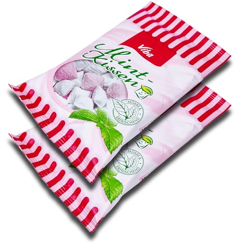 2 er Pack Viba Mint-Kissen 2x 90g Pefferminz-Bonbons von topDeal