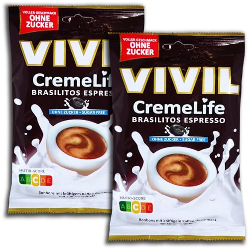 2 er Pack Vivil CremeLife Brasilitos Espresso ohne Zucker 2x 110g von topDeal