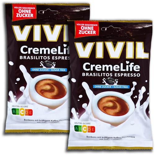2 er Pack Vivil CremeLife Brasilitos Espresso ohne Zucker 2x 110g 2 er Pack Vivil CremeLife Brasilitos Espresso ohne Zucker 2x 110g von topDeal