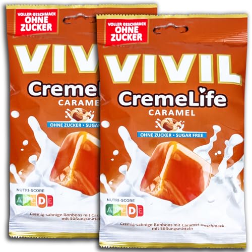 2 er Pack Vivil CremeLife Caramel ohne Zucker 2 x110 g von topDeal