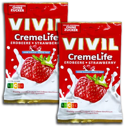 2 er Pack Vivil CremeLife Erdbeere ohne Zucker2 x 110g von topDeal