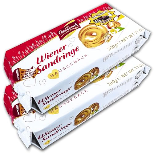 2er Pack Coppenrath Hausgebäck Wiener Sandringe 2x 200g Zartes Spritzgebäck 2er Pack Coppenrath Hausgebäck Wiener Sandringe 2x 200g Zartes Spritzgebäck von topDeal