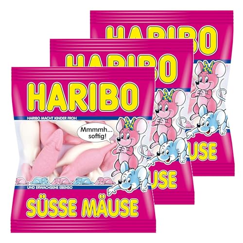 3 er Pack Haribo Süße Mäuse 3 x 175g Schaumzucker-Mäuse 3 er Pack Haribo Süße Mäuse 3 x 175g Schaumzucker-Mäuse von topDeal