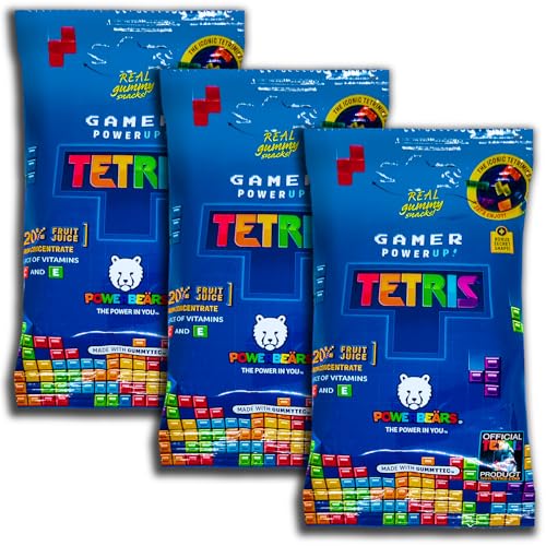 3 er Pack Powerbeärs Gamer PowerUp Tetris 3 x 50g Fruchtgummi mit Vitamin C. Glutenfrei und Laktosefrei 3 er Pack Powerbeärs Gamer PowerUp Tetris 3 x 50g Fruchtgummi mit Vitamin C. Glutenfrei und Laktosefrei von topDeal