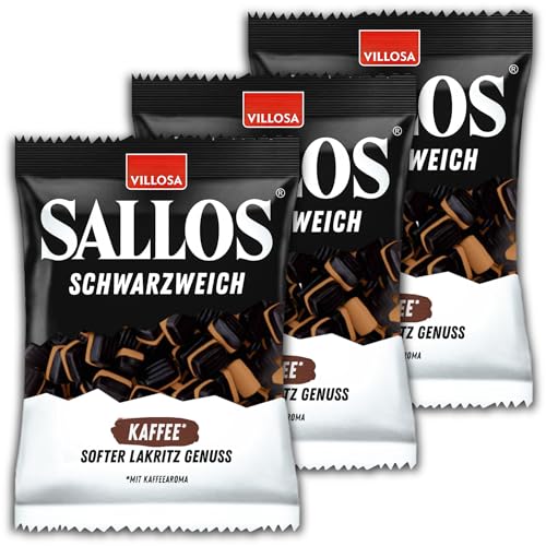 3 er Pack Sallos Schwarzweich Kaffee 3 x 200g Weichlakritz mit Kaffeegeschmack 3 er Pack Sallos Schwarzweich Kaffee 3 x 200g Weichlakritz mit Kaffeegeschmack von topDeal