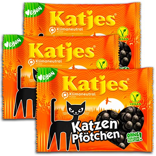 3 er Set Katjes Katzen Pfötchen x 200g Würziges Softlakritz 3 er Set Katjes Katzen Pfötchen x 200g Würziges Softlakritz von topDeal