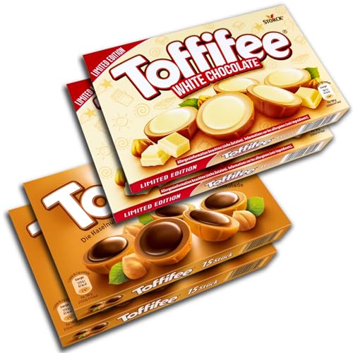 4 er Pack Toffifee 2 x 125 g White +2x 125 g Caramel Toffifee 4 er Pack Toffifee 2 x 125 g White +2x 125 g Caramel Toffifee von topDeal