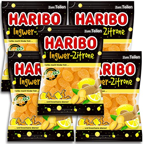 5 er Pack Haribo Ingwer-Zitrone 5 x 160g von topDeal