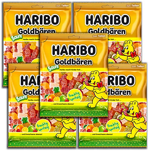 5 er Pack Haribo Saure Goldbären 175g 5 er Pack Haribo Saure Goldbären 175g von topDeal