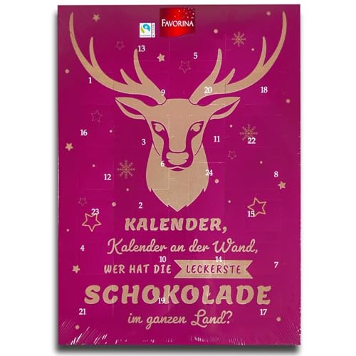 Erwachsenen Adventskalender mit Schokolade, Schoko Weihnachts Kalender Spruch G von topDeal