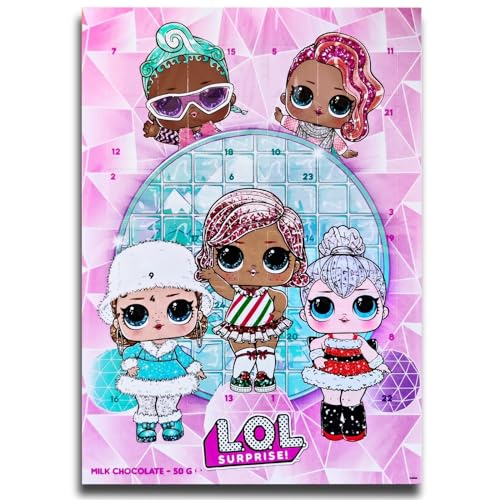 L.O.L. Surprise - Adventskalender mit Schokolade Schoko Weihnachts Kalender SLT von topDeal