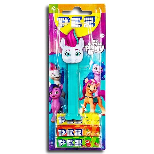 PEZ Pez My Little Pony Spender mit 3 Päckchen fruchtigen Bonbons 25,5g (Modell Einhorn) von topDeal
