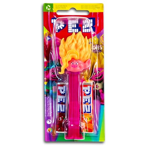 PEZ Spender Trolls (Viva) mit 2 Päckchen fruchtigen Bonbons 17 g von topdeal