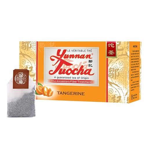 Yunnan Tuocha Zouji - Mandarinen Tuocha Tee - 20 Teebeutel (1er Pack x 20) - 40g - Tee aus China mit Garantierter Herkunft von tuocha