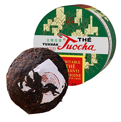 Yunnan Tuocha Zouji Nature Tuocha Tee - Post-fermentierte Nester - Version 2018-100g - Tee aus China mit Garantierter Herkunft von tuocha