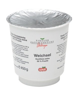 Uwe Konfitüre Bar F55% 450g, Weichsel - 6 x 450g Uwe Konfitüre Bar F55% 450g, Weichsel - 6 x 450g von u&we