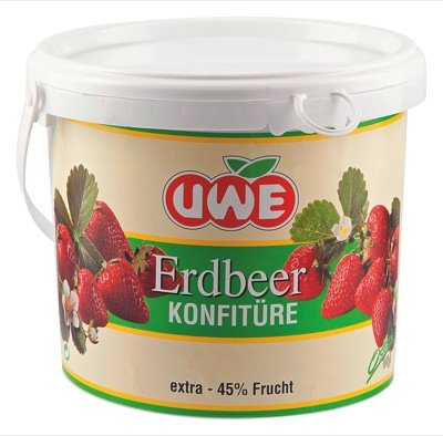 Uwe Konfitüre Erdbeere F45% 2kg Uwe Konfitüre Erdbeere F45% 2kg von u&we