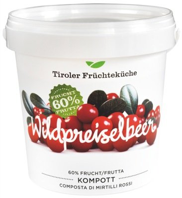 Uwe Wildpreiselbeerkompott 1kg von u&we