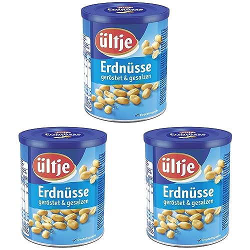 ültje Erdnüsse, geröstet & gesalzen, Dose, 450g (Packung mit 3) von ültje